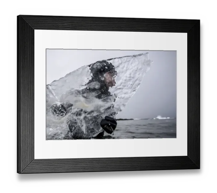 Framed Print : Surfing-Lofoten-Ice Board-Photo Essay Framed Print : Surfing-Lofoten-Ice Board-Photo Essay