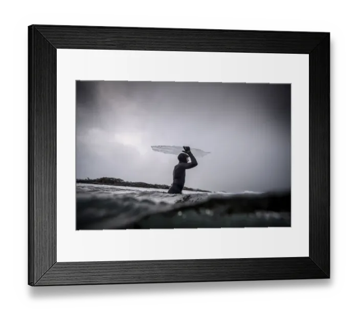 Framed Print : Surfing-Lofoten-Ice Board-Photo Essay Framed Print : Surfing-Lofoten-Ice Board-Photo Essay