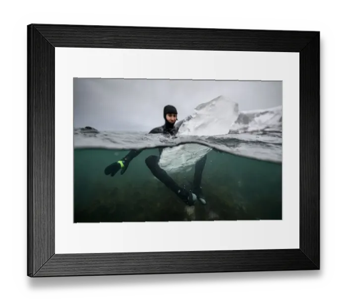 Framed Print : Douniamag-Surfing-Lofoten-Ice Board-Photo Essay Framed Print : Douniamag-Surfing-Lofoten-Ice Board-Photo Essay