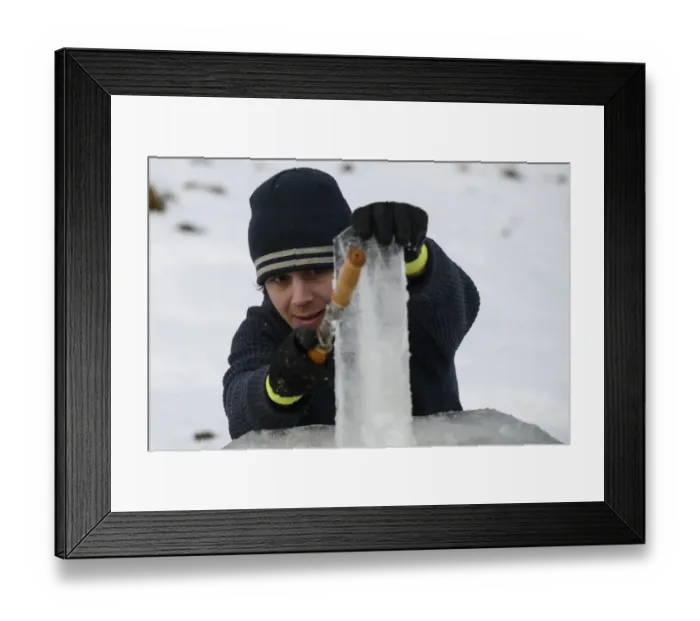 Framed Print : Surfing-Lofoten-Ice Board-Photo Essay