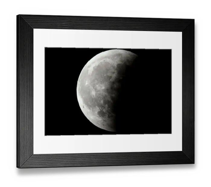 Framed Print : Super Blood Moon, Washington DC, January 2019