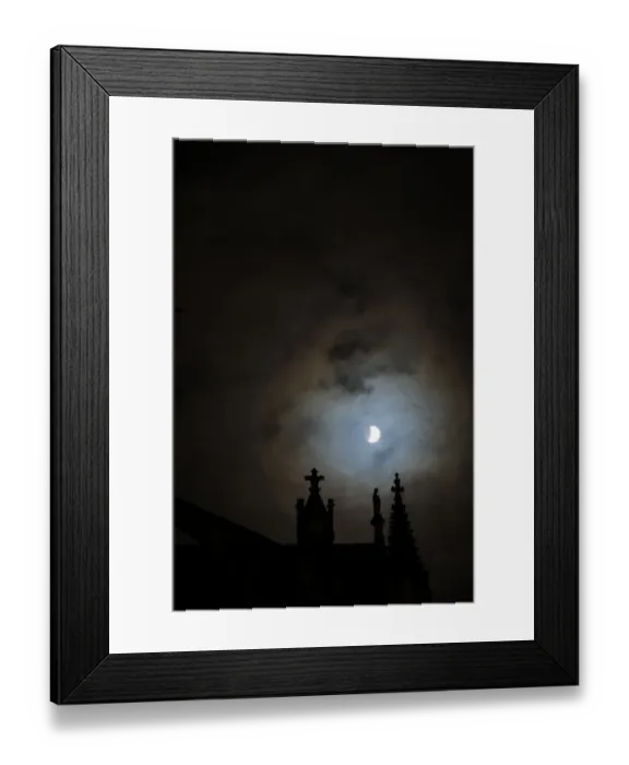 Framed Print : Fra-Astronomy-Eclipse-Moon-Environment-Lune
