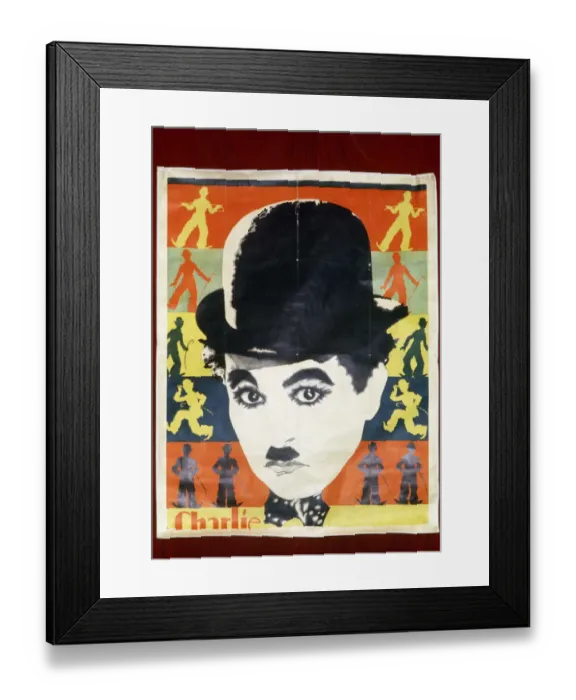 Framed Print : Bio-Cinema-Chaplin