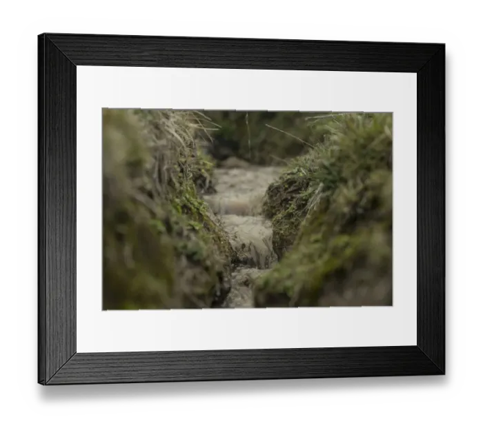 Framed Print : Ecuador-Water-Glacier-Melting