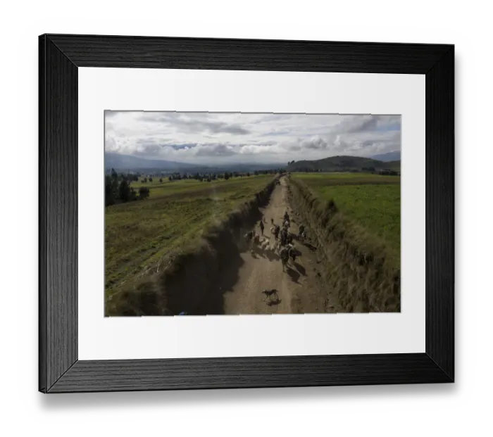 Framed Print : Ecuador-Water-Glacier-Melting