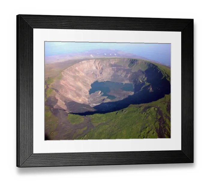 Framed Print : Ecuador-Galapagos-Volcano