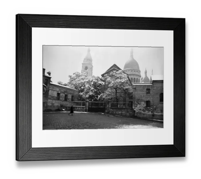 Framed Print : Paris-Winter-Illustrations