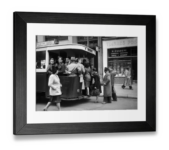 Framed Print : France-Transport-Bus Framed Print : France-Transport-Bus
