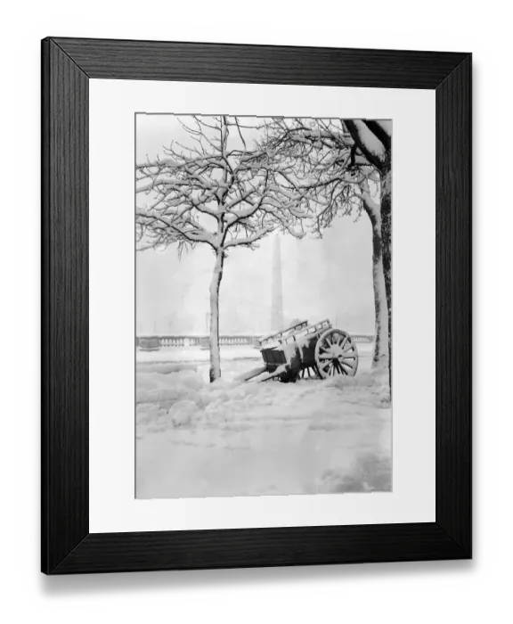Framed Print : France-Weather-Snow
