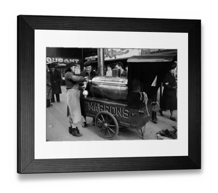 Framed Print : France-Winter-Daily Life Framed Print : France-Winter-Daily Life