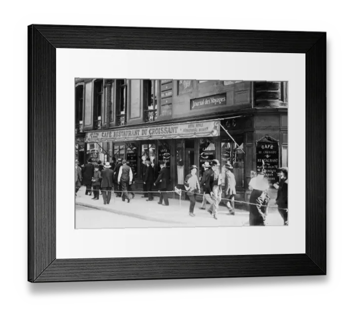 Framed Print : Cafe-Jaures-Assassinat-244192