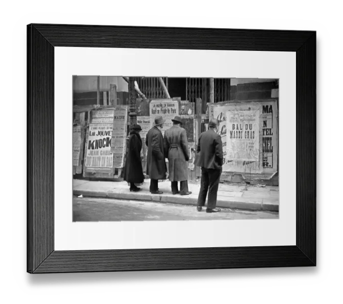Framed Print : France-Fevrier 1934
