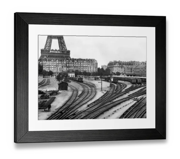 Framed Print : Railway Station-Champ De Mars