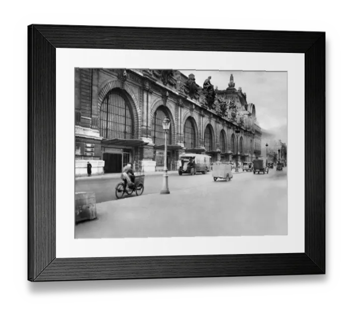 Framed Print : France-Train-Railroad-Station-Feature-Orsay