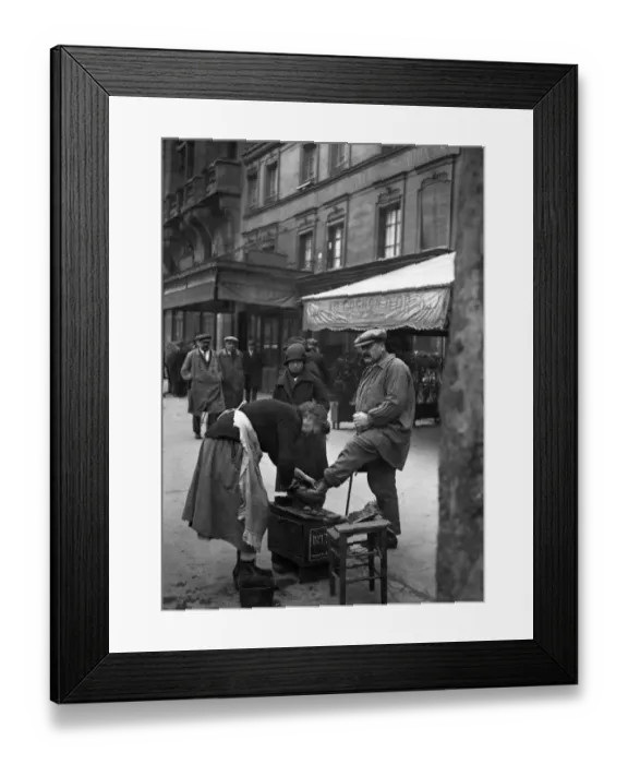 Framed Print : France-Feature-Shoeshiner Framed Print : France-Feature-Shoeshiner