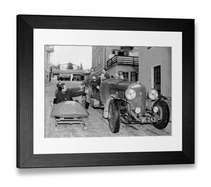 Framed Print : Oly-Winter-1956-Bobsleigh-Bentley