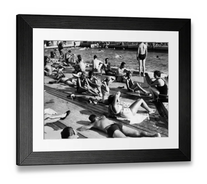 Framed Print : France-Heat-Feature-Swimming-Pool Framed Print : France-Heat-Feature-Swimming-Pool