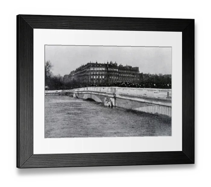 Framed Print : France-Great Flood-History-Paris