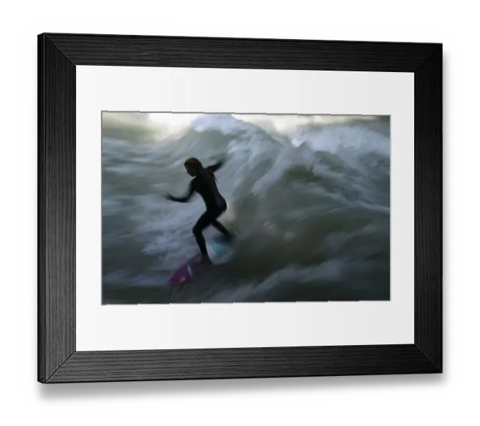 Framed Print : Surfing-Germany-Offbeat