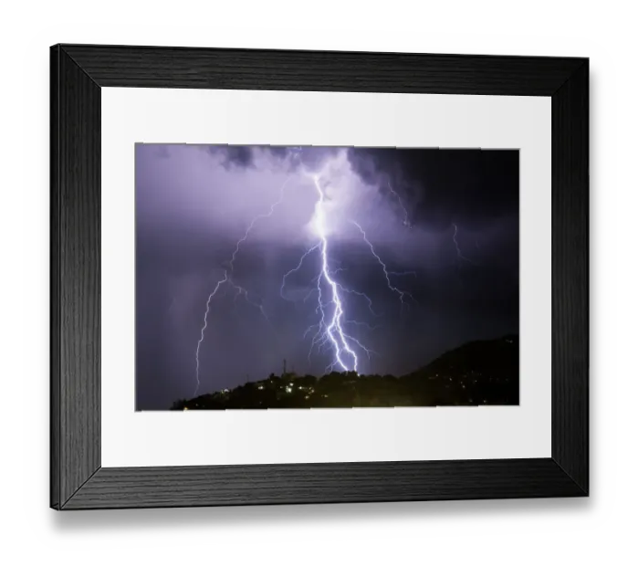 Framed Print : Haiti-Lightning-Weather-Storm
