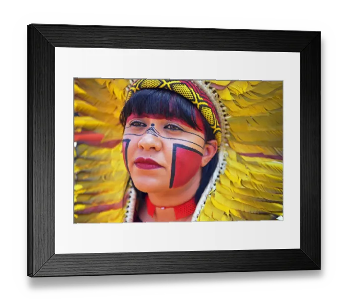 Framed Print : Brazil-Traditional -Portrait