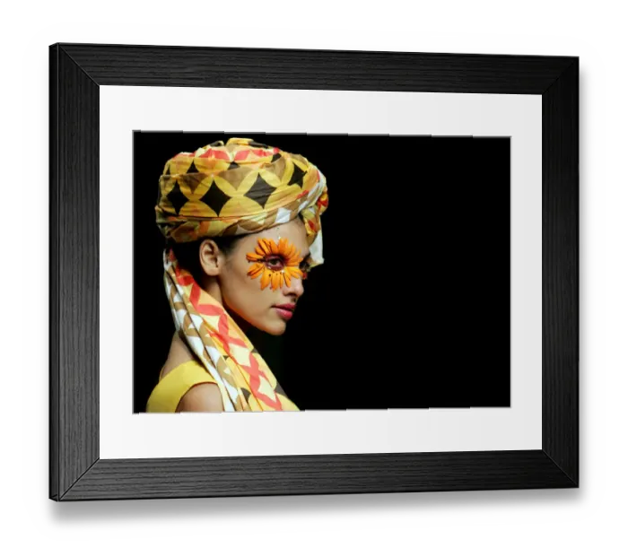 Framed Print : Fashion-India-Model-Colour-Portrait Framed Print : Fashion-India-Model-Colour-Portrait