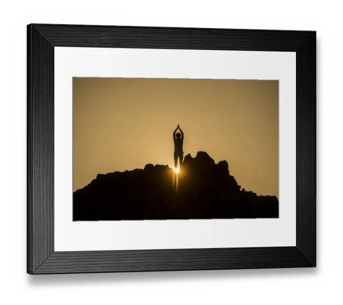 Framed Print : Nmacedonia-Summer-Yoga-Weather