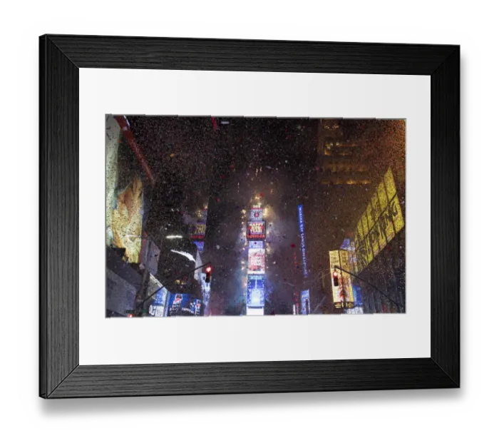 Framed Print : New Years Eve celebrations in Times Square