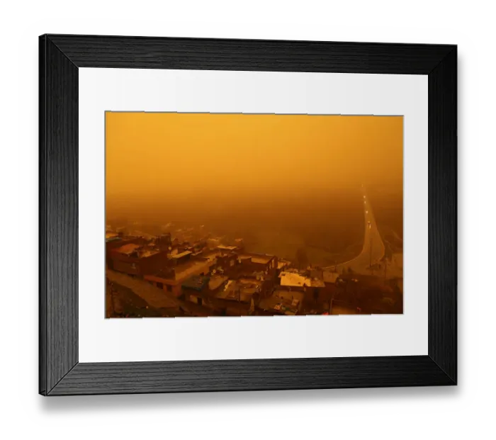 Framed Print : Turkey-Weather-Sandstorm Framed Print : Turkey-Weather-Sandstorm