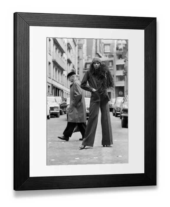 Framed Print : France-Fashion-Saint Laurent Framed Print : France-Fashion-Saint Laurent