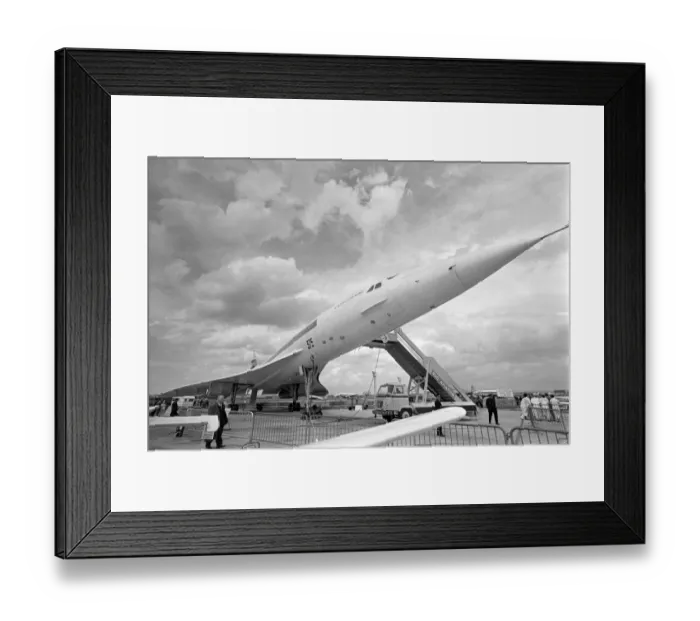 Framed Print : Retro Concorde-Le Bourget