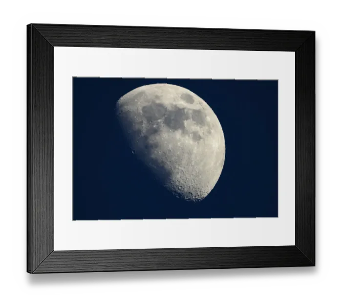 Framed Print : The Moon is shrinking and wrinkling due to seismic activity: study