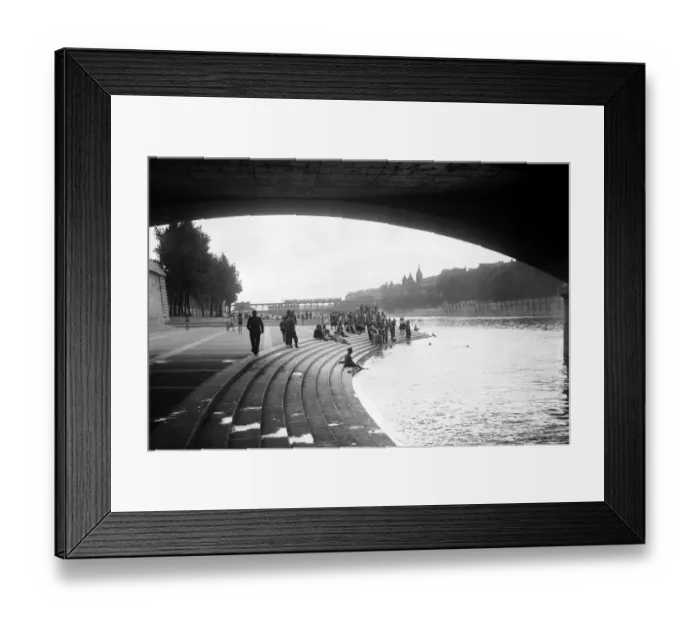 Framed Print : PARIS-SEINE-SUMMER