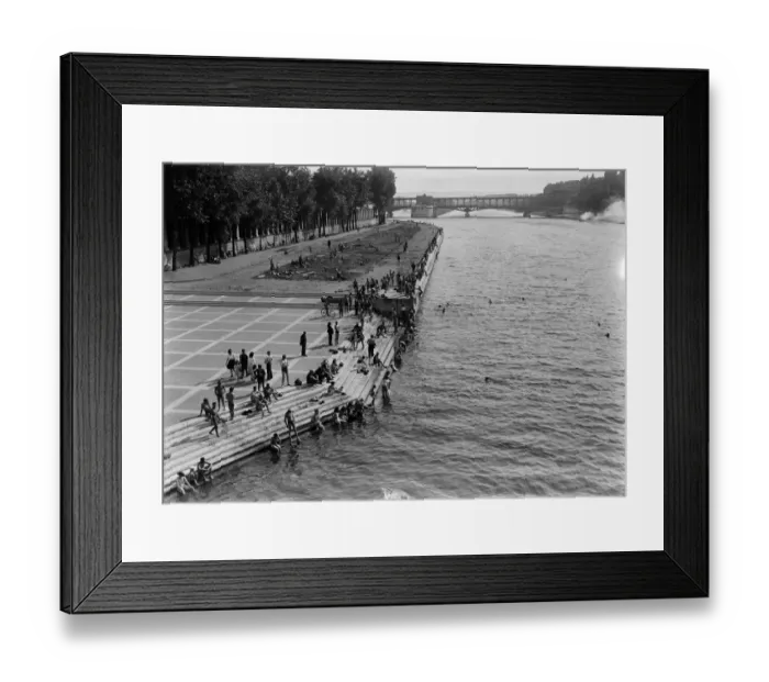 Framed Print : PARIS-SUMMER-ILLUSTRATION