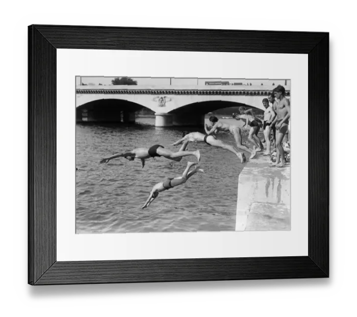 Framed Print : PARIS-SUMMER-ILLUSTRATION