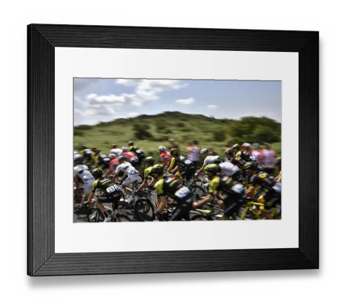 Framed Print : CYCLING-FRA-TDF2018-PACK-POSTCARD Framed Print : CYCLING-FRA-TDF2018-PACK-POSTCARD