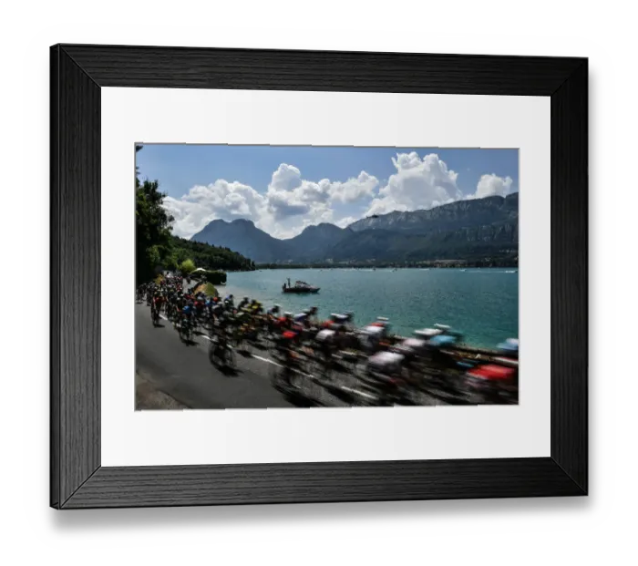 Framed Print : Lake of Annecy, Tour de France 2018 Framed Print : Lake of Annecy, Tour de France 2018