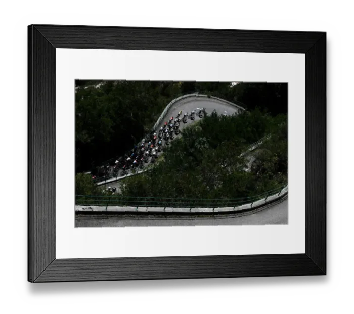 Framed Print : Pack ascends the Montvernier Bends Framed Print : Pack ascends the Montvernier Bends