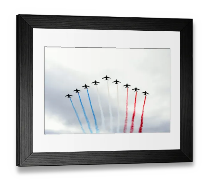 Framed Print : Patrouille de France perform, Tour de France 2018 Framed Print : Patrouille de France perform, Tour de France 2018