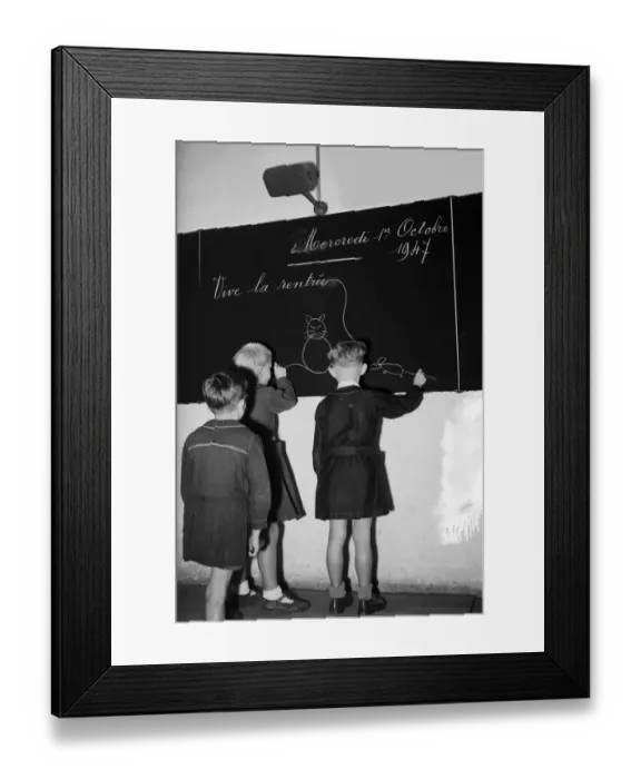 Framed Print : FRANCE-EDUCATION-BACK TO SCHOOL Framed Print : FRANCE-EDUCATION-BACK TO SCHOOL
