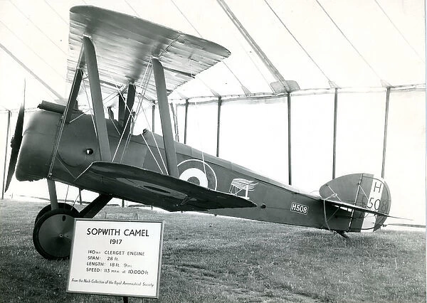 The 1917 Sopwith Camel of the Nash Collection inside the?