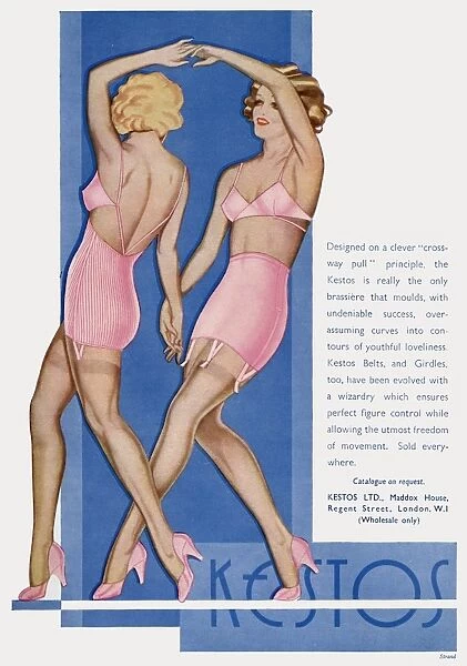 Advert for Kestos lingerie 1935