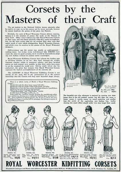 Advert for Royal Worcester corsets 1914