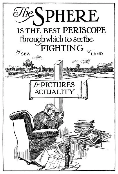 Advertisement for The Sphere magazine, WW1