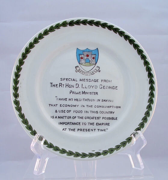 Alfred Meakin china plate - Lloyd George quotation