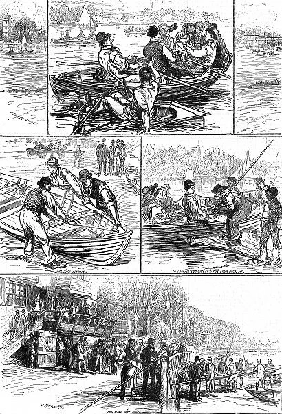 Bank Holiday on the River Thames, 1877