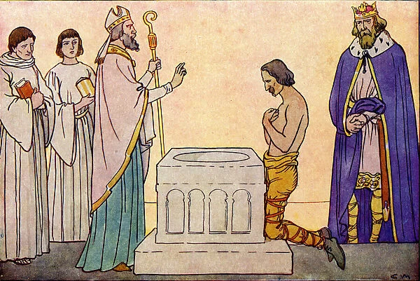 Baptism of King Guthrum, Viking leader