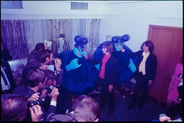 The Beatles at PR launch of Yellow Submarine
