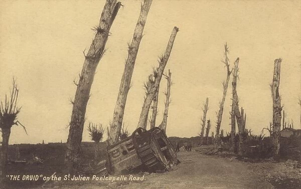 Belgium - WWI - Remains of The Druid tank