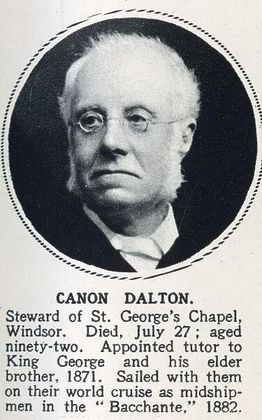 Canon John Neale Dalton (1839-1931), Steward of St. Georges Chapel, Windsor